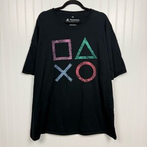 Vintage T-Shirt Men's Size 3x Y2K Play Station Video Game Graphic Tee Black Gray